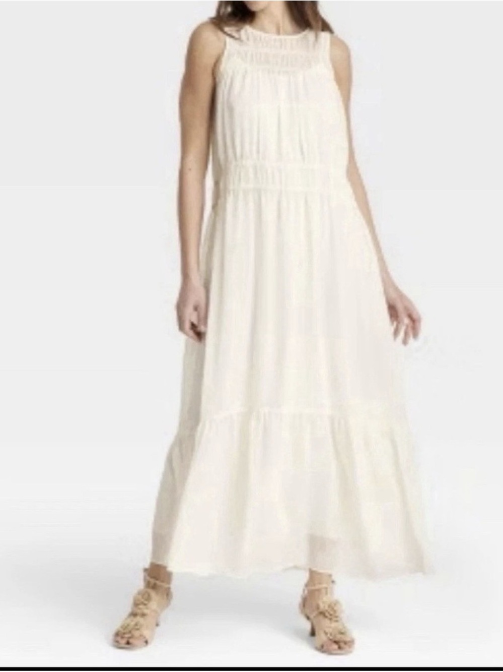 NWT a new day Chiffon Boho Maxi Dress M V72